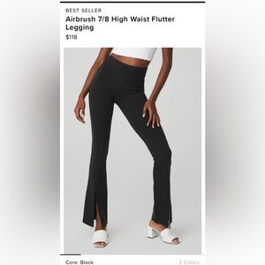 Alo yoga Airbrush 7/8 High Waist Flutter Leggings